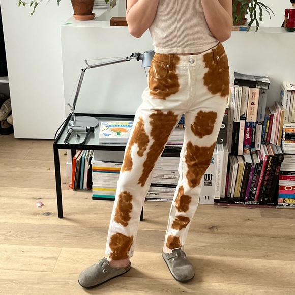 ECKHAUS LATTA Brown Tie-Dye Jeans - Picture 5 of 7